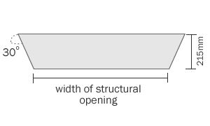 splayed header drawing splayed header drawing
